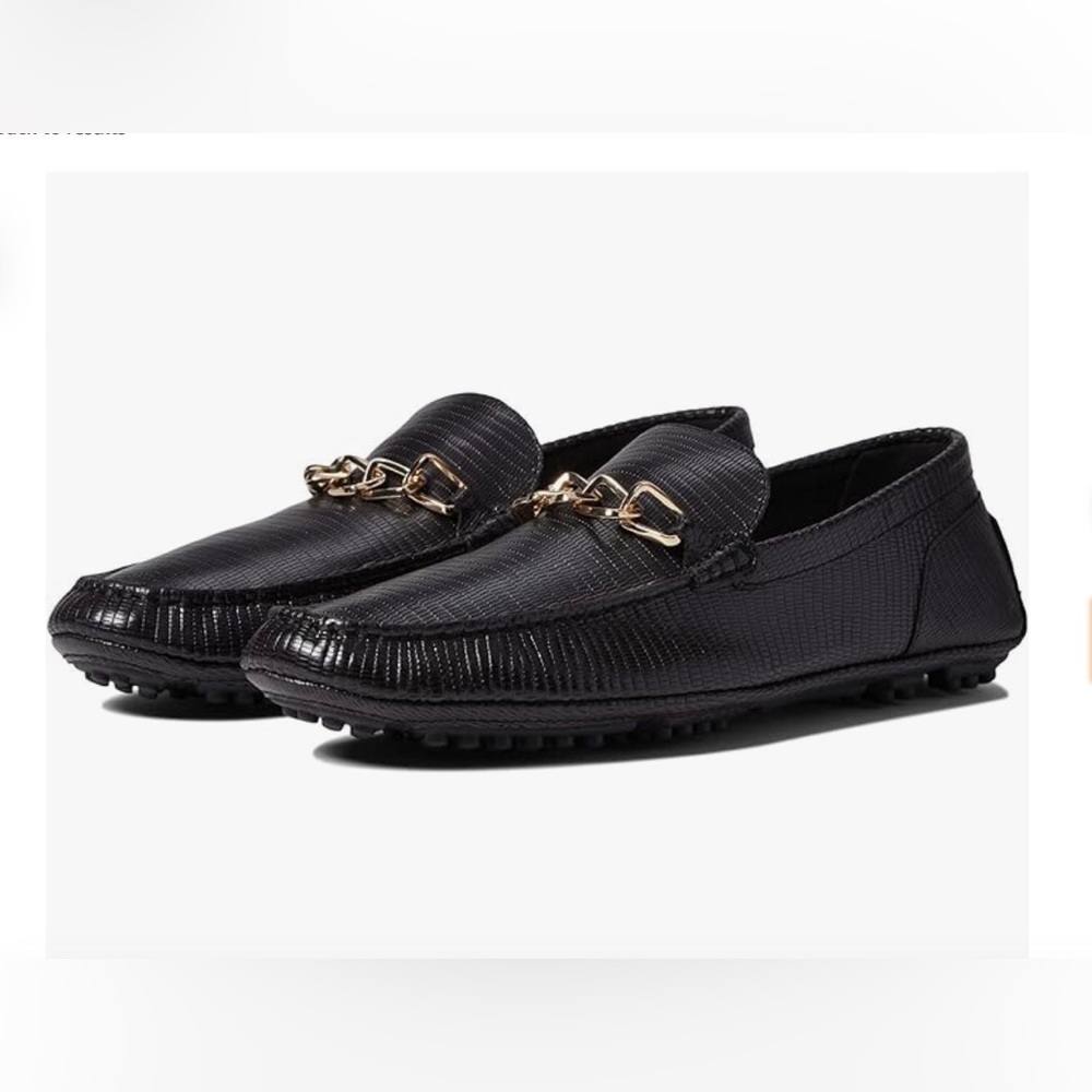 NWOB Aldo Davinch Lizard Embossed Driving Shoe